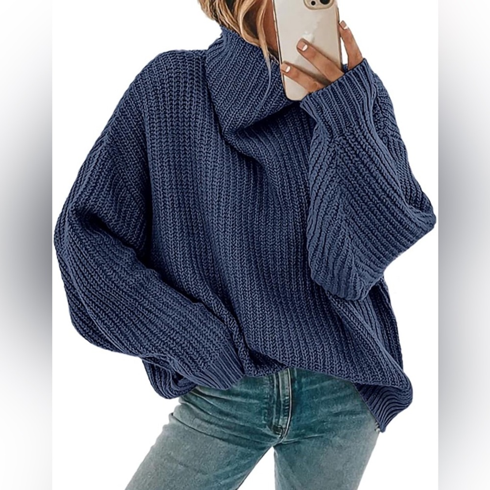 Navy oversized sweater